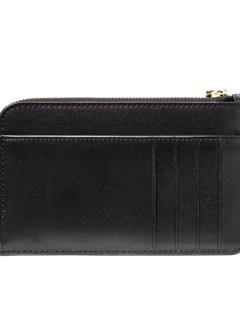 New Kate Spade Lucy Spade Flower Small L-Zip Wristlet Black Multi - Picture 2 of 4